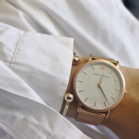 Larrson and Jennings rose gold watch with box - Picture 2 of 6